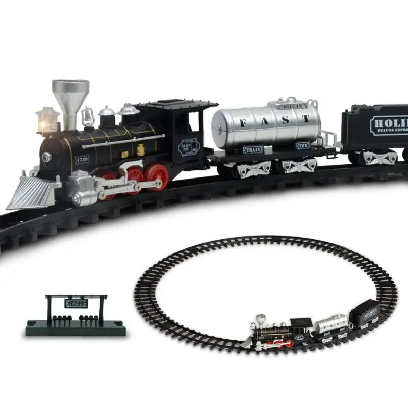 1 pc Classic Electric Dynamic Steam RC Train Train Set Simulation Track