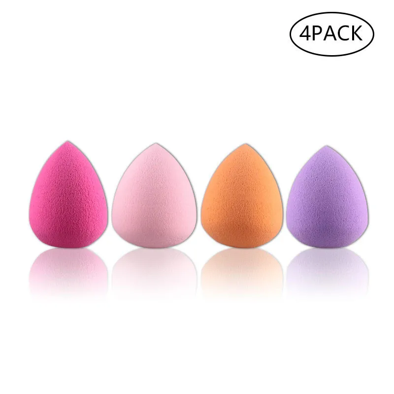 

4pcs Beauty Sponge Cosmetic Puffs Foundation Powder Liquid BB Cream Applicator Concealer Face Makeup Puffs Dry Wet Dual Use