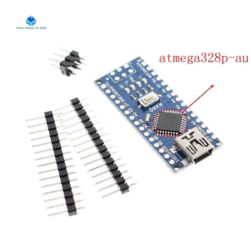 

TZT 2pcs/lot Nano 3.0 controller compatible for arduino nano CH340 USB driver NO CABLE