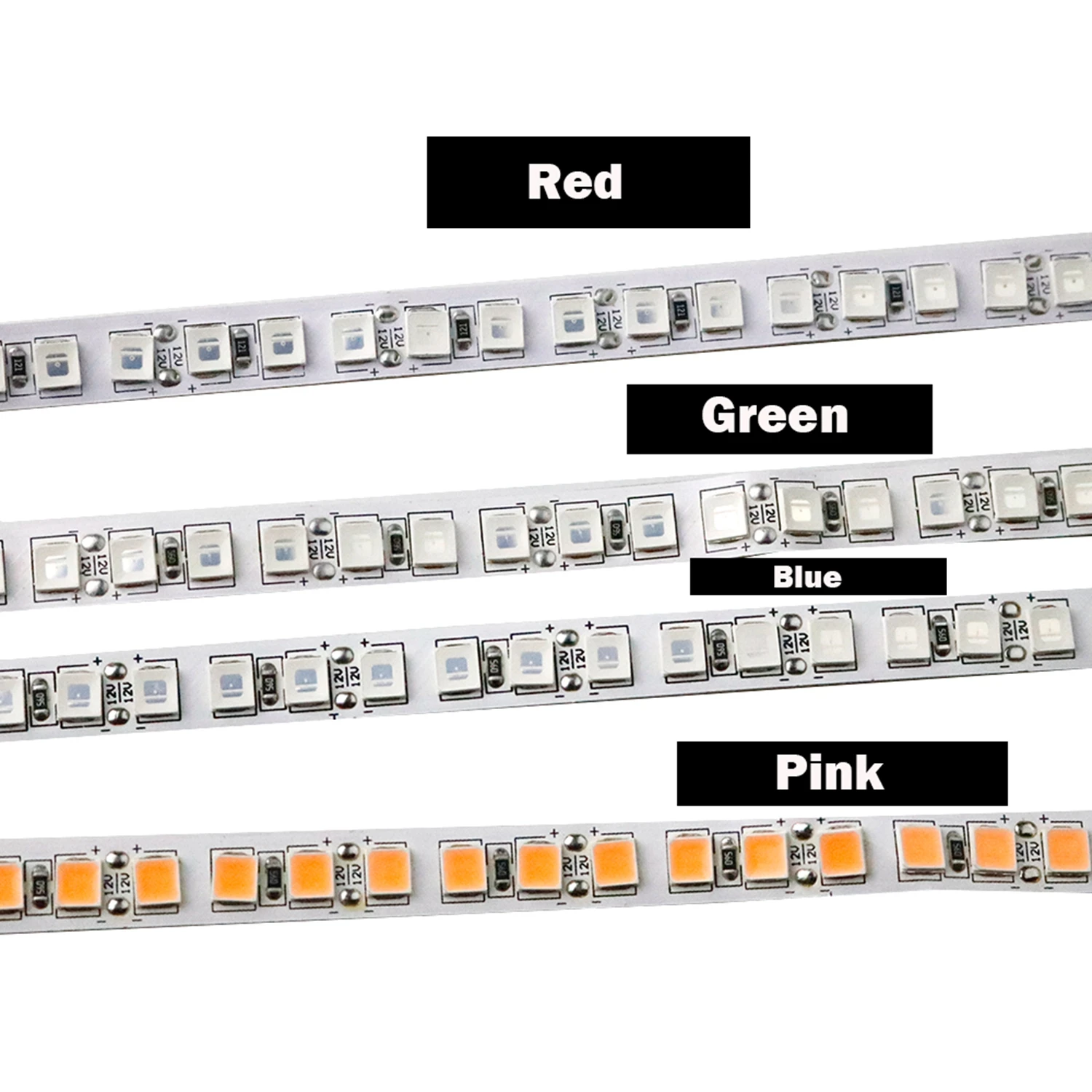 5054 СВЕТОДИОДНАЯ лента SMD DC12V 5 м 600 светодиодный гибкий ленточный светильник супер яркий холодный белый/голубой/розовый/красный IP30/IP65/IP67 Водонепроницаемый JQ