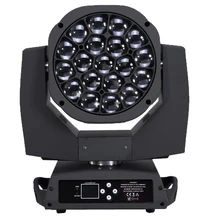 6 шт./лот, профессиональное диджейское оборудование 19*15 Вт 4 в 1 RGBW led big bee eye K10 zoom moving head wash сценический светильник с эффектом калейдо dmx