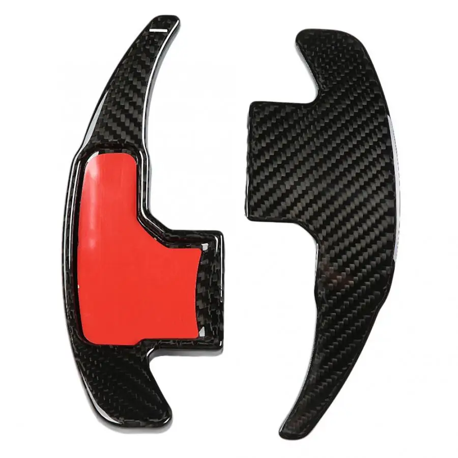 

2pcs Car Styling Carbon Fiber Paddle Shifter Extension Sticker Decoration for Ford Mustang 2015 2016 2017