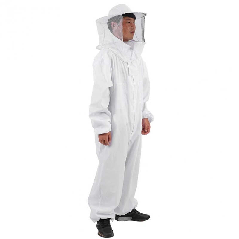  opening promotion-Cotton Beekeepers Bee Suit Professional Full Body Bee Remover Gloves Hat Clothes 