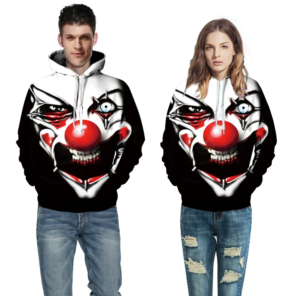 

2018 Newest Print 3d Hooded Pullovers Full Sleeve Winter Autumn Hoodies Sporting Tracksuits Couplewear Women/men Sweatshirts
