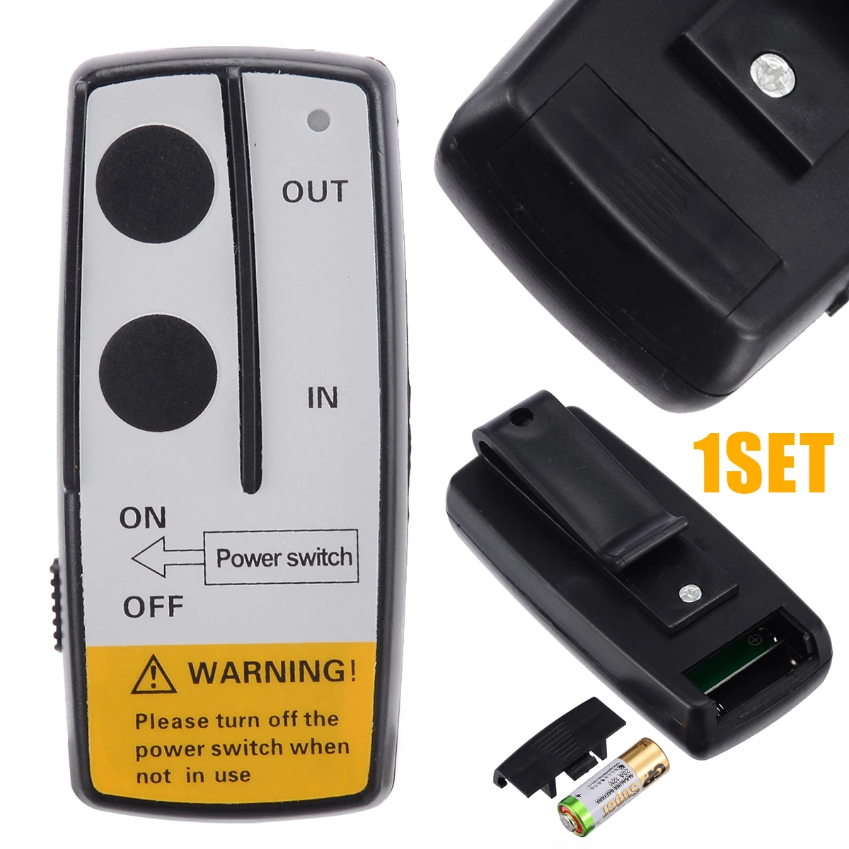 

Universal 12V 50ft KLS-205/2 Smart Winch Wireless Remote Control Switch Set Indicator light For Jeep Truck ATV Ramsey Superwinch