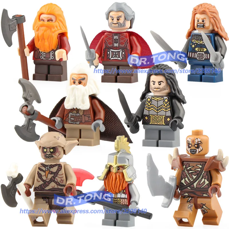 

20PCS/LOT Lord of the Rings Action Figures Philip Iron Foot Dan Kellett Ouyin Duoli Legoingly Building Blocks Toys Gifts PG8183