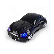 Модель автомобиля в форме 2,4 ГГц Беспроводная мышь регулируемая 1600 dpi мышь для ноутбука Настольный ПК Компьютерные мыши клавиатуры дропшиппинг