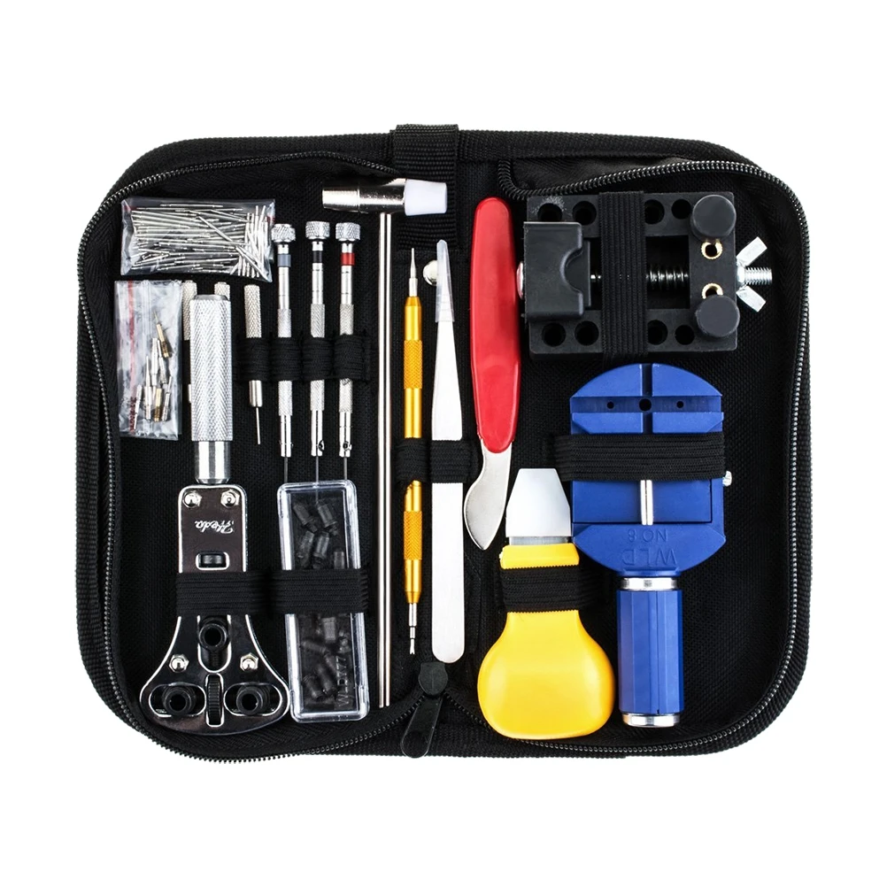 

147pcs Watch Repair Kit Professional Durable Portable Link Pin Tool Set Spring Bar Tool Set Watch Maintance Kits with Carrying