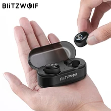 Blitzwolf BW-FYE2 TWS Gerçek kablosuz bluetooth 5.0 Kulaklık HiFi Stereo Ses İkili Çağrı Taşınabilir Mini sporcu kulaklığı Kulaklık(China)