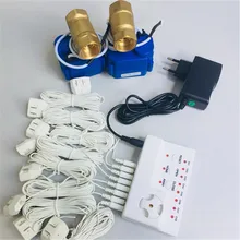 HIDAKA WLD-806 обнаружение утечки воды Контролируемая остановка утечки воды 6 М датчик кабель автоматическое отключение BSP NPT клапан 2 шт. "(DN25