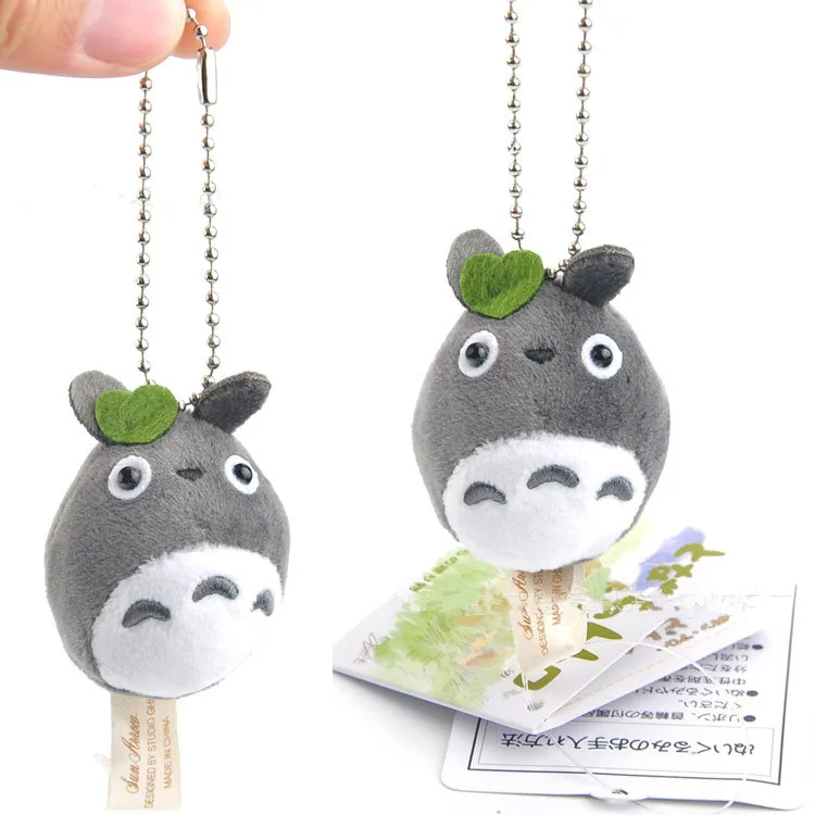 

2.4'' Japan Anime My Neighbor Totoro Soft Plush Stuffe Popular Super Cute Kawaii Keychain Key Ring Pendant Bag Xmas Gift Doll