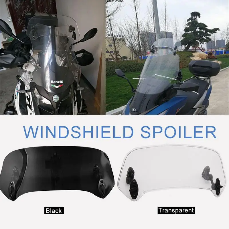 

Universal Motorcycle Accessories Adjustable Windshield Spoiler WindScreen Air Deflector For Kawasaki For YAMAHA For BMW
