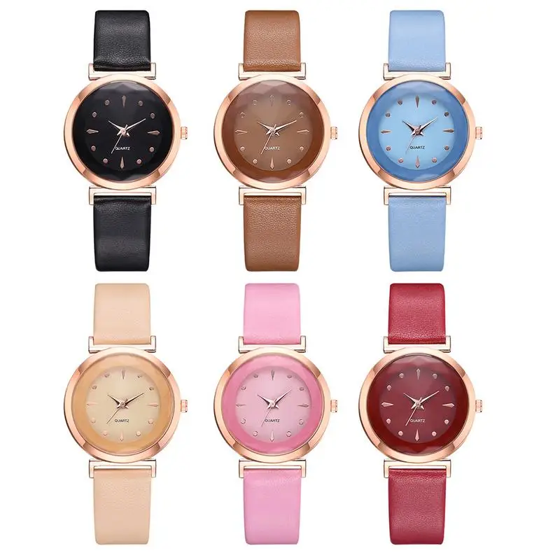 

Women's Quartz Watch Fashion Simple Casual Multi-color PU Strap Pin Buckle Exquisite Quartz Watch For Female Student Gift Newly