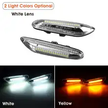 Парные Автомобильные светодиодные, боковые, габаритные фонари, повторитель сигнала поворота, индикаторная лампа для BMW E46 E60 E82 E88 E90 E92 E93