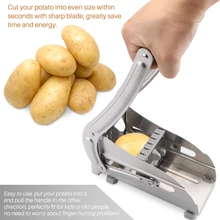 Slicer Chipper Potato-Cutter Vegetables Carrot French Fry Cucumber Stainless-Steel 2-Blades