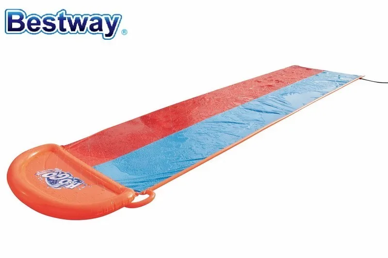 W0 52208 Bestway 5 49 M длинная двухполосная игрушка для водного спрея 2 lane слайдер гонок с
