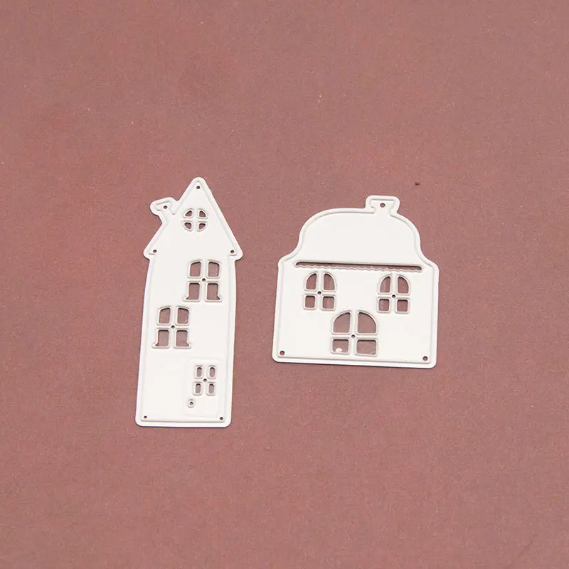 

2pcs/lot building House Home Metal Die Cuts Cutting dies Scrapbook Paper Craft Knife Mould Blade Punch Stencil Dies