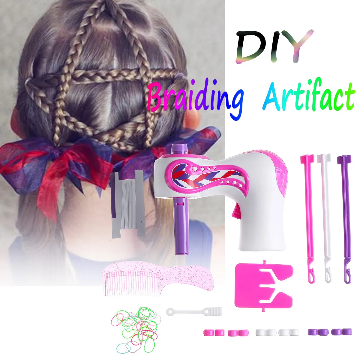 

Electric Automatic Hair Braider DIY Stylish Braiding Hairstyle Tool twist braider Machine Hair braid Weave Roller Twist For Girl