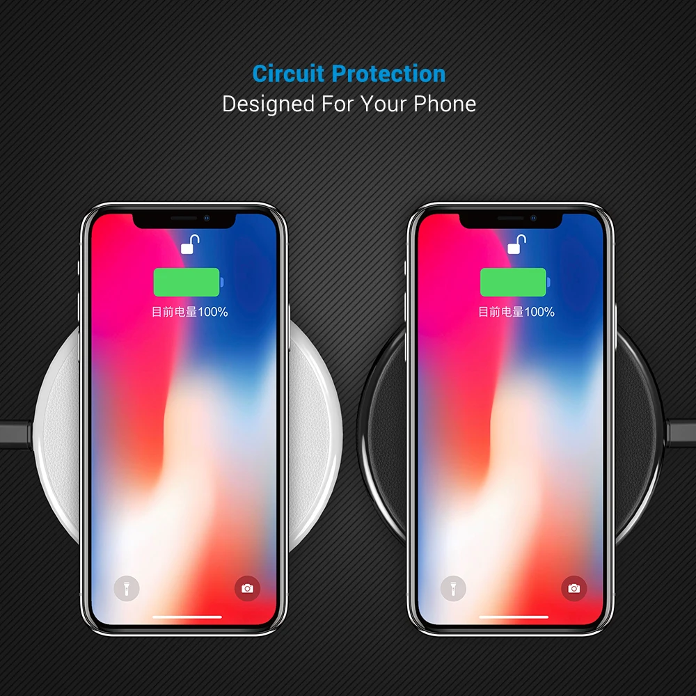 Быстрое беспроводное USB зарядное устройство KISSCASE для iPhone Xs Max 8 Plus, Беспроводной коврик, быстрая зарядка для samsung S8 S9 Plus, адаптер для планшета