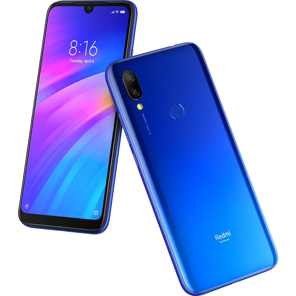 Местная доставка Xiaomi Redmi 7 2 Гб 16 3900 мАч Qualcomm 632 Восьмиядерный Android 9 0 12 Мп задняя