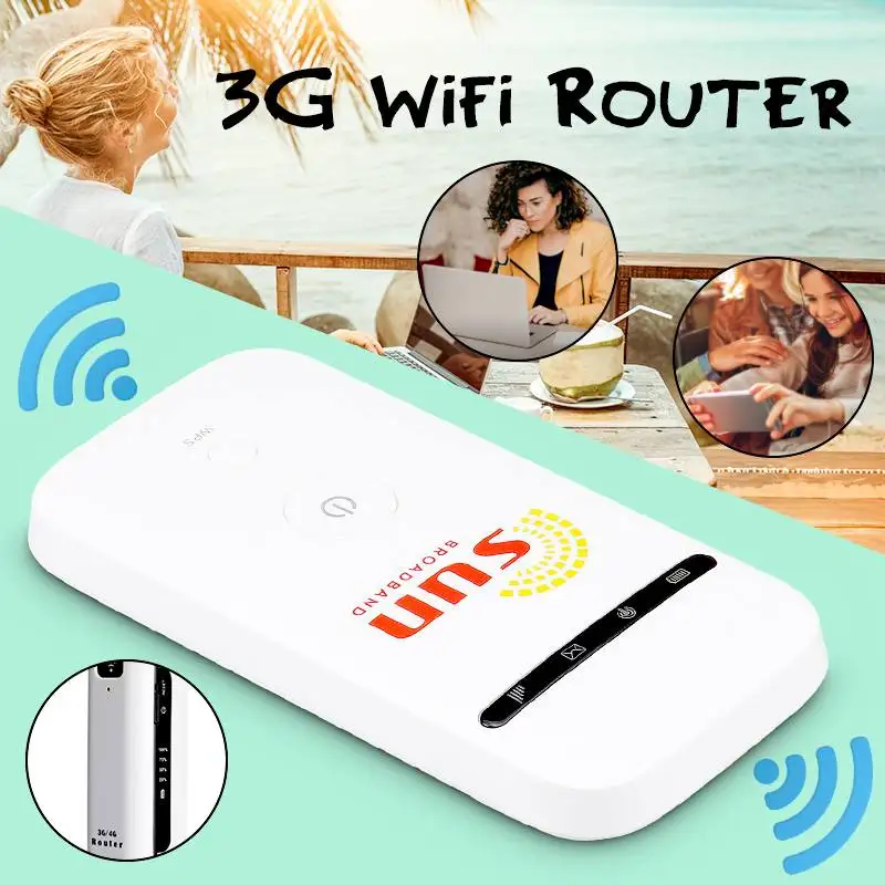 

Unlockeds MF65 150Mbps 3G Wireless Router 3G UMTS 21M Mobile Pockets WIFI Broadband 3G SIM Card Mifi Router