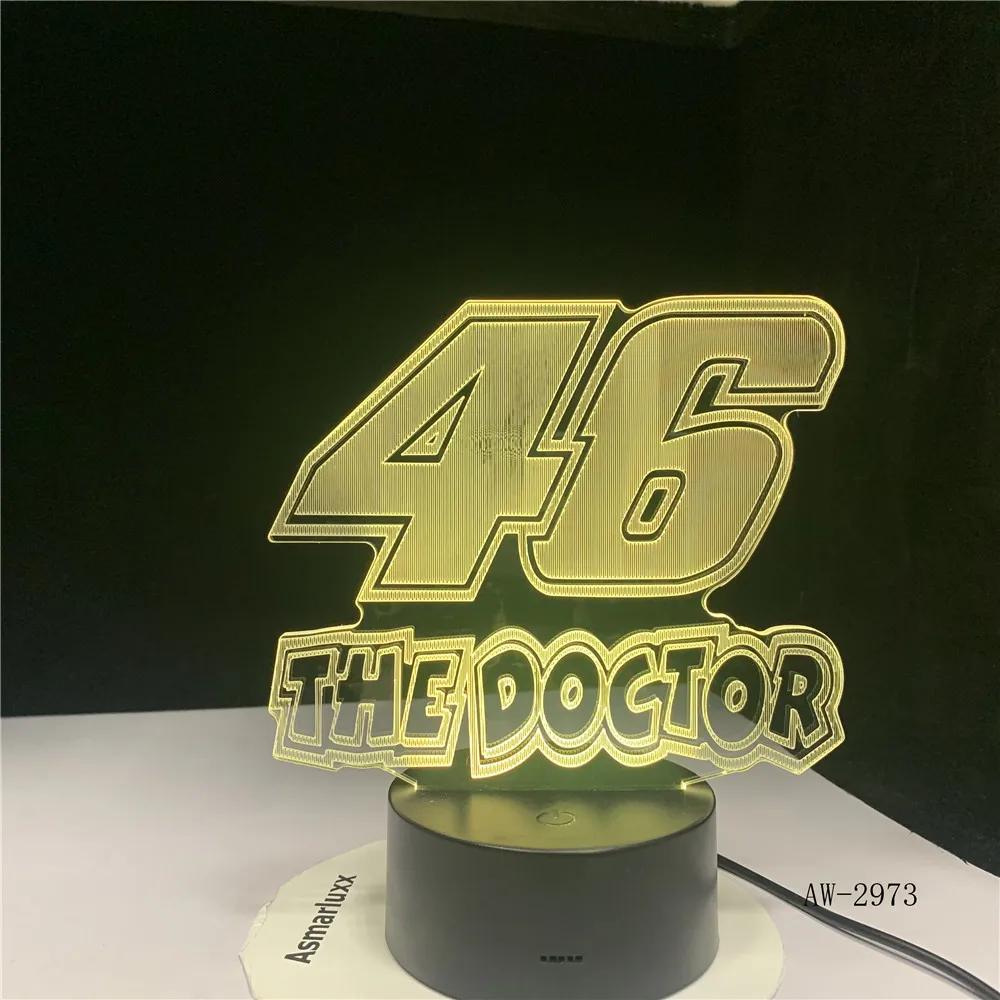 46 The Doctor 3D светодиодный светильник ночник Drop Shipping Hot RGBW Bulb Рождественский