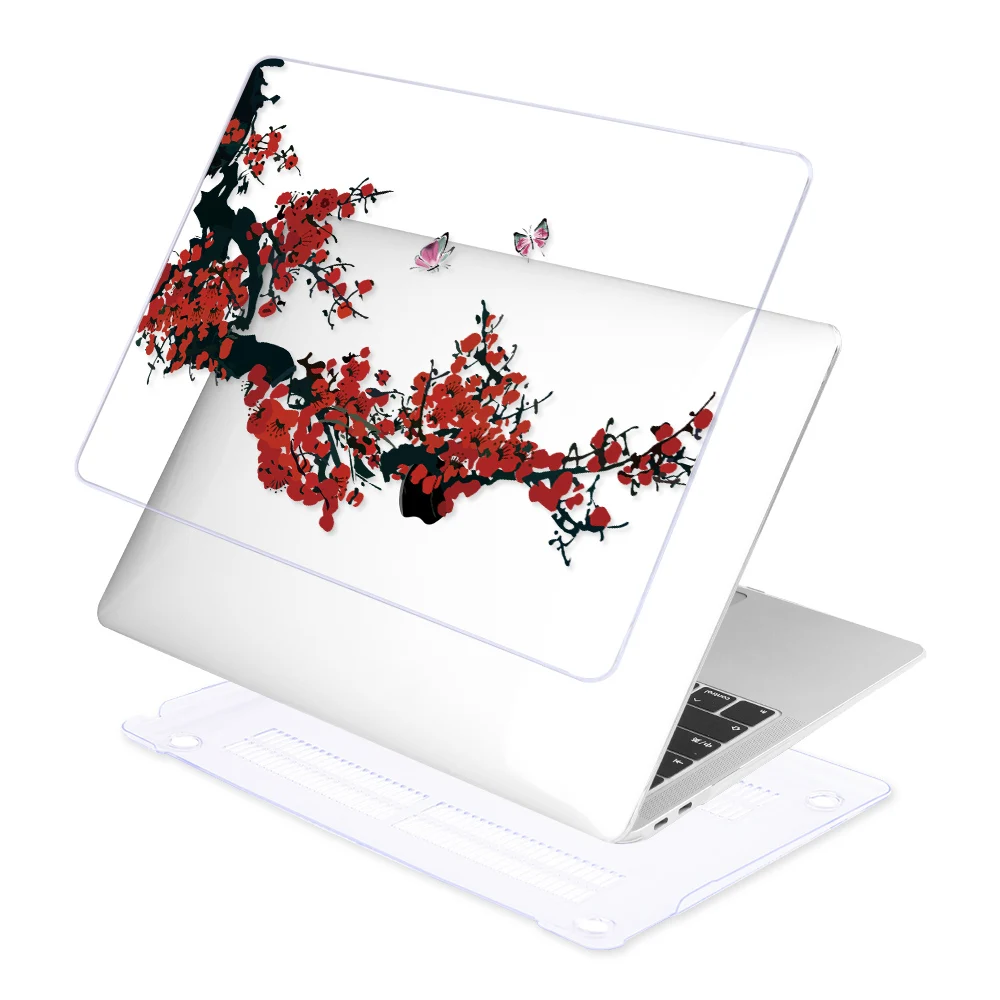 Capa Florida para Macbook Air Proteção para Macbook Air 11 12 13 15 16 Polegadas com Barra de Toque A2141 A2338 A2289 m1 2023 A2179 A2337 Capa com Casco Rígido de Plástico - Imagem 5