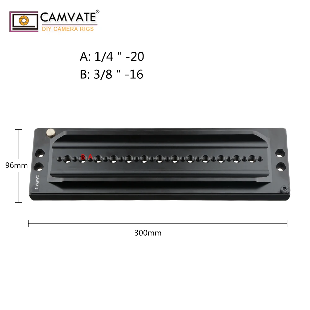 CAMVATE 12 &quotМногофункциональный ARRI Стандартный ласточкин хвост мост пластина с