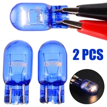 Mayitr 2 pçs t20 7443 w21/5w 6500k halogênio branco azul drl sinal de volta parar freio luz da cauda lâmpada indicadores luzes
