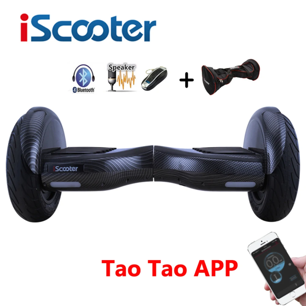 Iscooter 10 дюймов Ховерборд Bluetooth динамик Электрический гироскутер гироскоп за