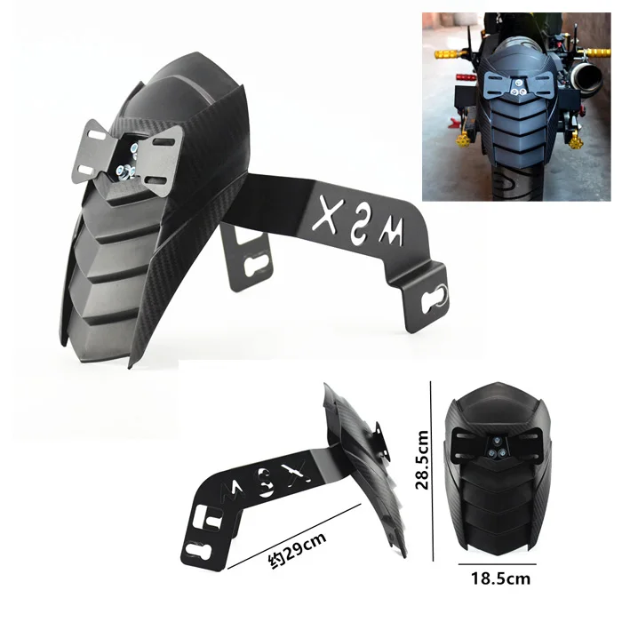 

Motorcycle Rear Splash Guard Mudguard for Honda MSX125 MSX125SF MSX125/SF Monkey Bike Modify Protector Motorcross Mud Guard