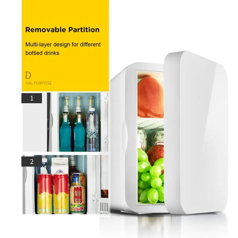 

Mini Refrigerator Small 12V Car Refrigerator 220V Single Door Car Home Dual-Use Thermoelectric Mini Fridge Cooler Warmer