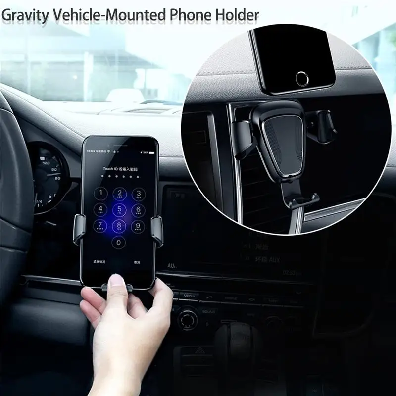 

Gravity Car Phone Holder Air Vent Mount Cell Smartphone Holder For Phone In Car Mobile Phone / GPS Holder Stand Air Vent Outlet