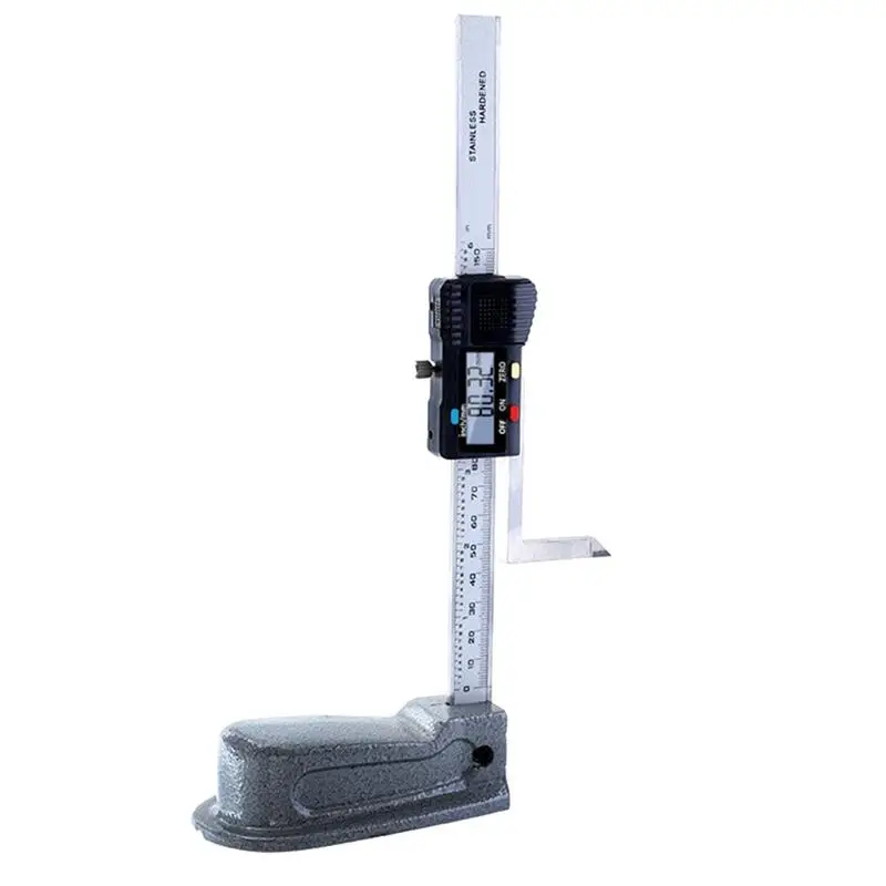 

Mini Digital Height Gauge 0-150mm/6" Electronic Stainless Steel Calipers Measuring Tools With Metal Base