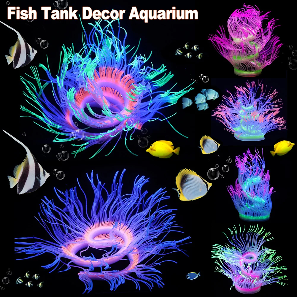 

new Fish tankornament Aquarium Ornament aquarium decoration Artificial coral aquarium coral aquarium fish tank decor Sea Anemone
