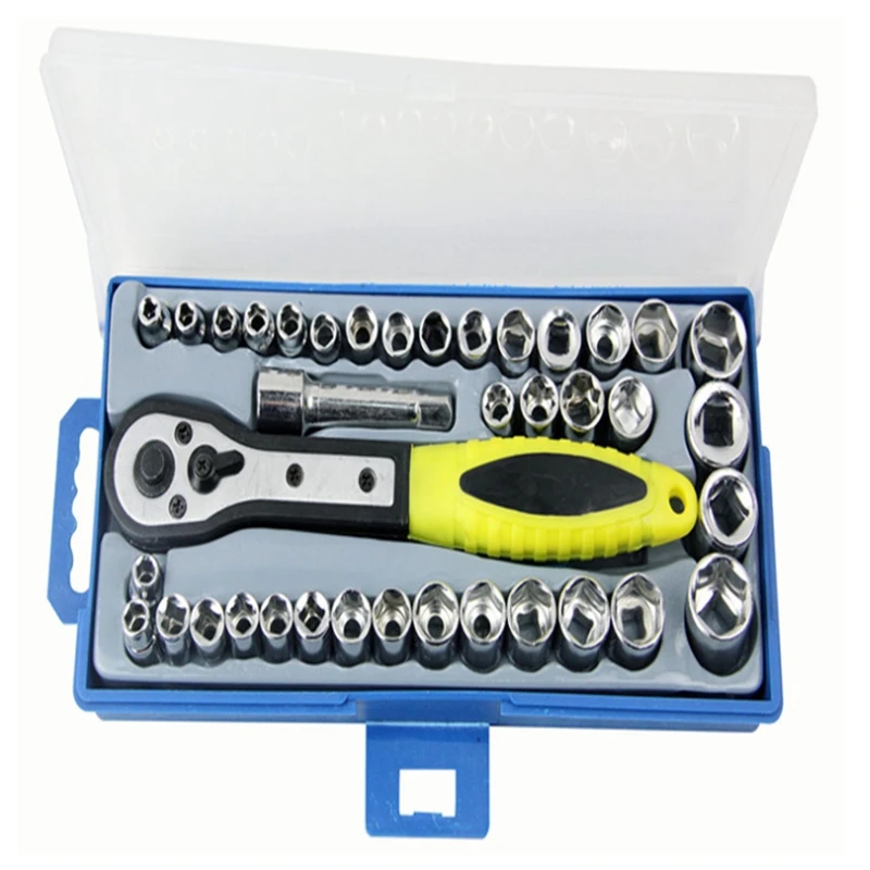 

40Pcsauto Repair Tool Sleeve Set Ratchet Wrench Set Hardware Tool Set