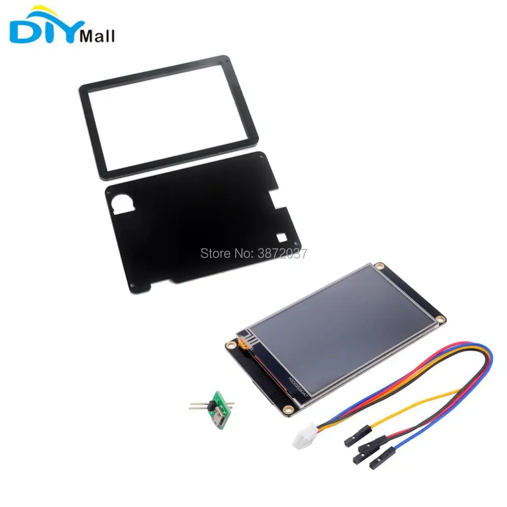 

Nextion Enhanced 5.0" NX8048K050 800x480 Resistive Touch Screen HMI UART Display Module Black Case for Arduino Raspberry Pi