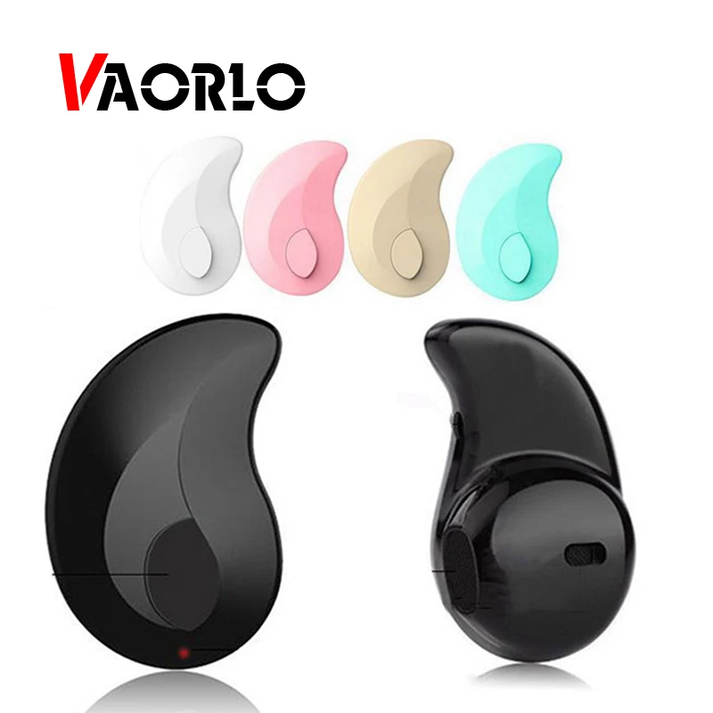 

VAORLO Bluetooth Earphone Mini Wireless Sport Earbud Handsfree Single Small Bluetooth Headset With Microphone For iPhone Xiaomi
