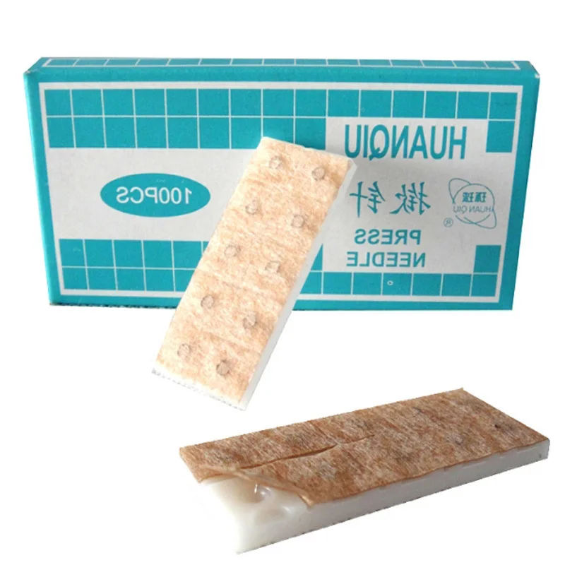 10 коробок (1000 шт.) Стерильная игла для ушного пресса аурикулярной акупунктуры