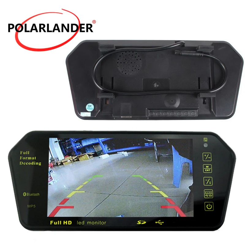 

Full HD 7" Car LED Screen For Backup Camera or GPS navigator Bluetooth Support MP5 Player Wireless Backup Camera Night Vision