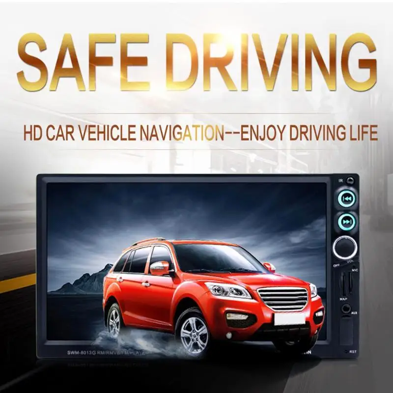 

T8013 7 Inch 2 Din Car Stereo MP5 Player Bluetooth MP5 MP3 Music Video Player FM Radio USB AUX Head Unit Multimedia Autoradio