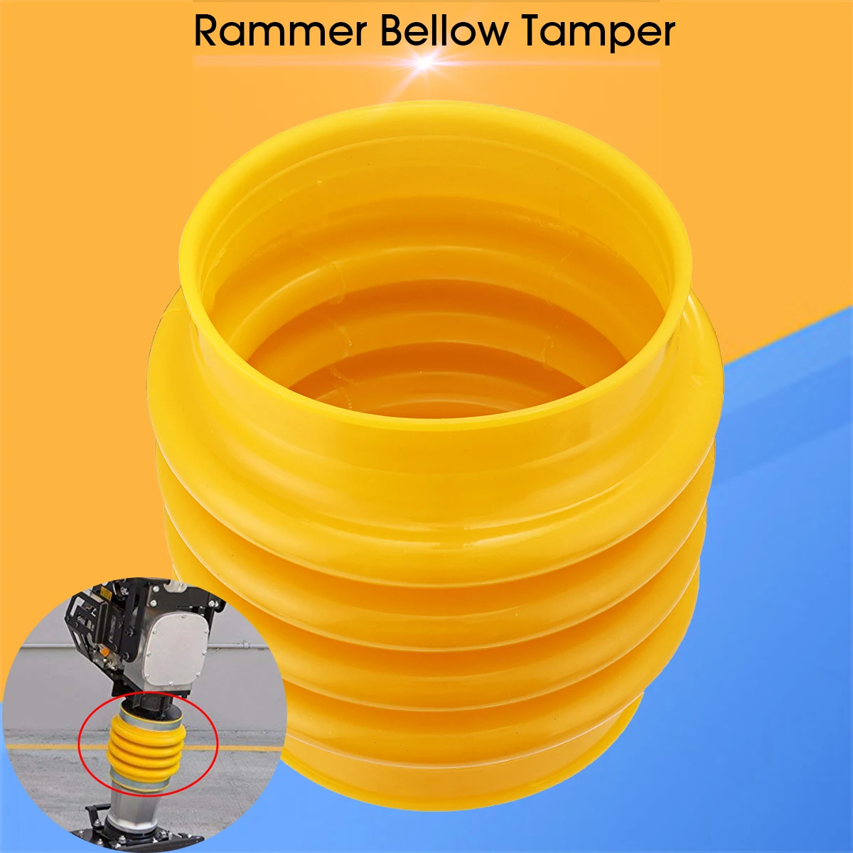 

Rammer Bellow Boot Wacker BS60-2i BS60-4 BS60-45 BS600 BS60Y Vibratory Jumping Jack Weber Rammer Compactor Tamper Bellow Yellow