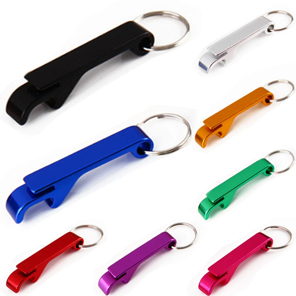 

Creative Metal Bottle Opener Keychains Portable Silver 4 in 1 Beverage Beer Bar Tool Claw Key Rings Chains Accessories For Gifts