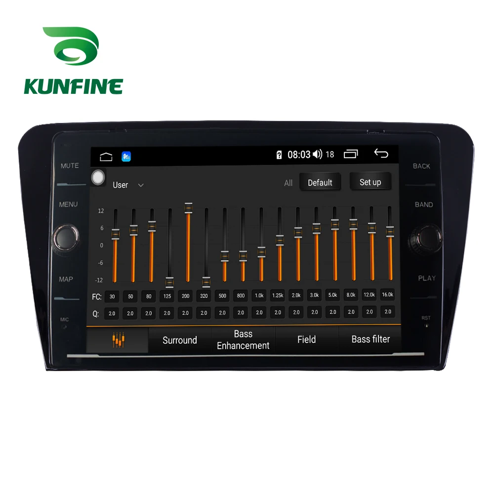 Perfect Octa Core RAM 4GB Android 8.1 Car DVD GPS Navigation Player Deckless Car Stereo for Skoda Octavia 2014 Radio Head Unite Device 2