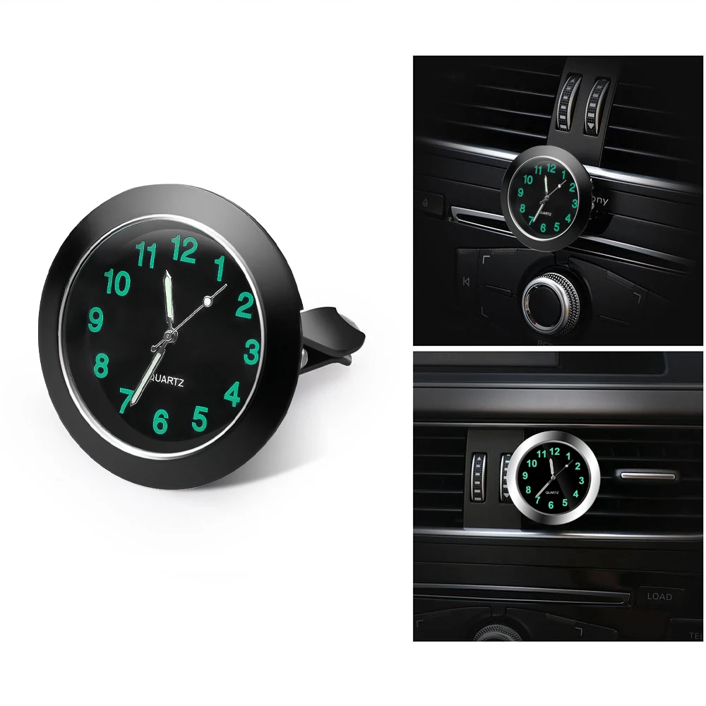 

Car Clock Thermometer Auto Ornaments Digital Clocks Decoration Charms Interior Air Vent Watch Decor Clock In Car Accessories