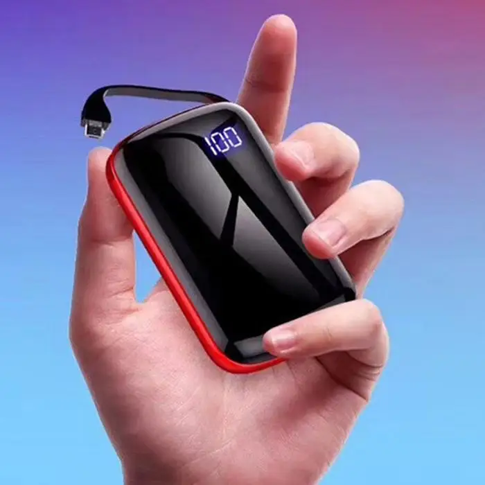 Портативный мини цифровой мощность дисплей DIY поддержка замена 18650 Li battery. Банк