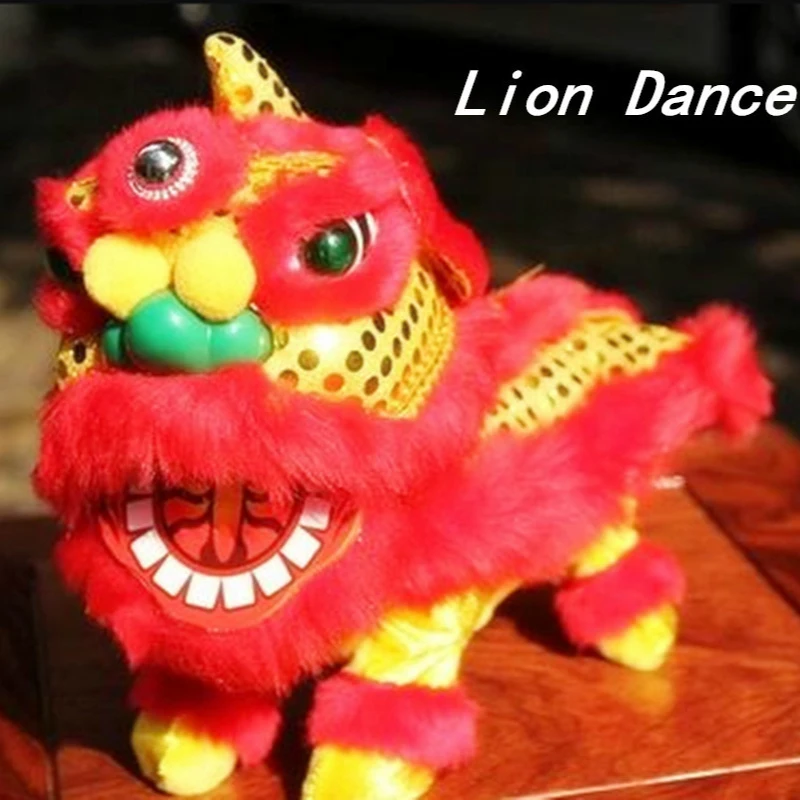 

Electric Plush Toy Lion Electric Zhaocai Lion Toys Children's Gift Traditional Chinese toys Lighting Walking Sound Doll Models