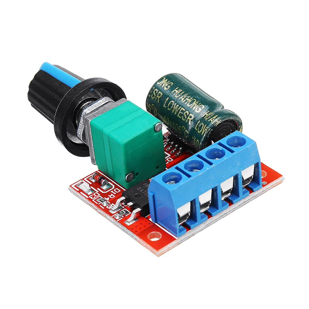 DC 5V к 35V 5A 90W Мини мотор контроллер скорости ШИМ модуль регулятор регулируемый