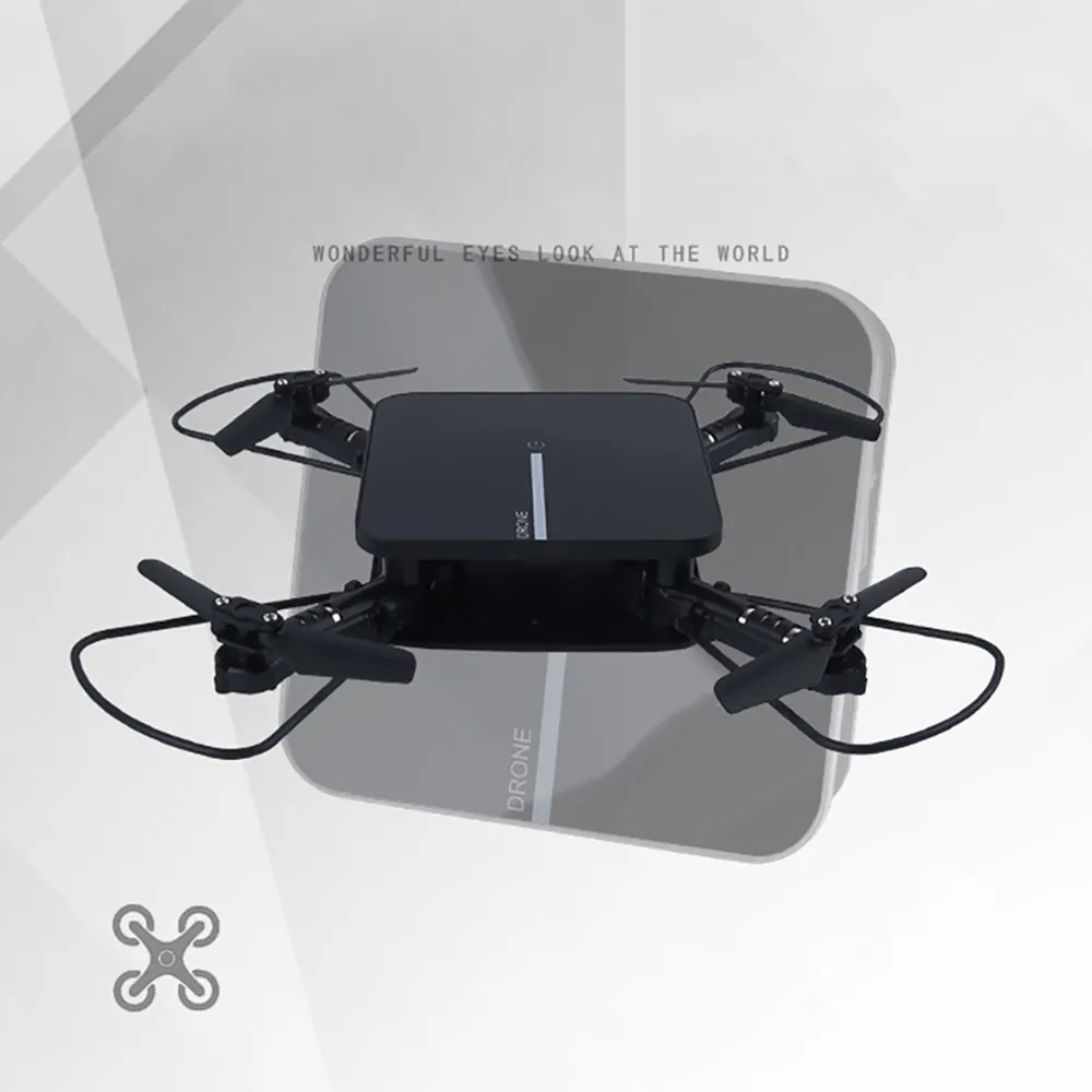 Складной Радиоуправляемый Дрон WIFI FPV с 2 мегапиксельной HD камерой режим удержания