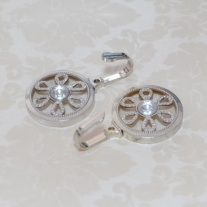 

Clear Glass Hooks Crystal Wall Hooks Decorative Wall Hooks / Silver Antique Copper Coat Hat Hangers / Curtain Tieback